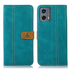 Custodia Portafoglio In Pelle Cover con Supporto M16L per Motorola Moto G 5G (2023) Verde