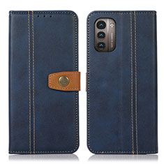 Custodia Portafoglio In Pelle Cover con Supporto M16L per Nokia G11 Blu