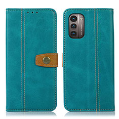 Custodia Portafoglio In Pelle Cover con Supporto M16L per Nokia G11 Verde