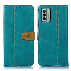 Custodia Portafoglio In Pelle Cover con Supporto M16L per Nokia G22 Verde