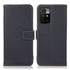 Custodia Portafoglio In Pelle Cover con Supporto M16L per Xiaomi Redmi Note 11 4G (2021) Blu