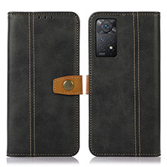 Custodia Portafoglio In Pelle Cover con Supporto M16L per Xiaomi Redmi Note 11 Pro 4G Nero