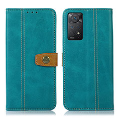 Custodia Portafoglio In Pelle Cover con Supporto M16L per Xiaomi Redmi Note 11 Pro 5G Verde