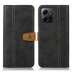 Custodia Portafoglio In Pelle Cover con Supporto M16L per Xiaomi Redmi Note 12 4G Nero