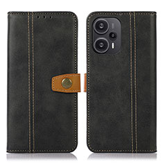 Custodia Portafoglio In Pelle Cover con Supporto M16L per Xiaomi Redmi Note 12 Turbo 5G Nero