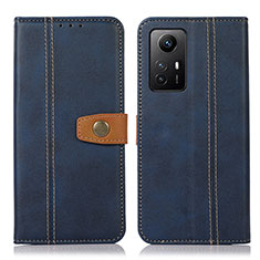 Custodia Portafoglio In Pelle Cover con Supporto M16L per Xiaomi Redmi Note 12S Blu