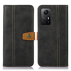 Custodia Portafoglio In Pelle Cover con Supporto M16L per Xiaomi Redmi Note 12S Nero