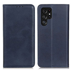 Custodia Portafoglio In Pelle Cover con Supporto M17L per Samsung Galaxy S21 Ultra 5G Blu