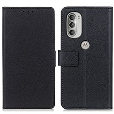 Custodia Portafoglio In Pelle Cover con Supporto M18L per Motorola Moto G51 5G Nero