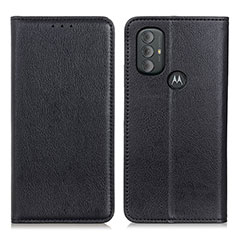 Custodia Portafoglio In Pelle Cover con Supporto N01P per Motorola Moto G Power (2022) Nero