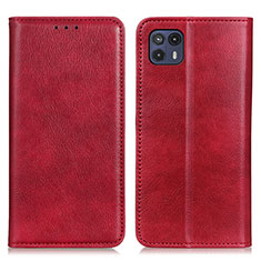 Custodia Portafoglio In Pelle Cover con Supporto N01P per Motorola Moto G50 5G Rosso