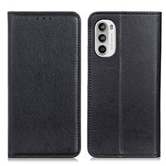 Custodia Portafoglio In Pelle Cover con Supporto N01P per Motorola MOTO G52 Nero