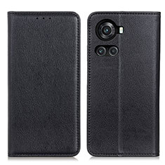 Custodia Portafoglio In Pelle Cover con Supporto N01P per OnePlus 10R 5G Nero