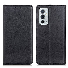 Custodia Portafoglio In Pelle Cover con Supporto N01P per OnePlus 9RT 5G Nero