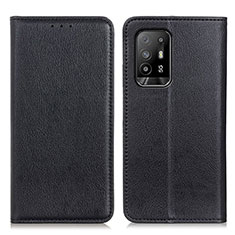 Custodia Portafoglio In Pelle Cover con Supporto N01P per Oppo A95 5G Nero