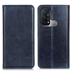 Custodia Portafoglio In Pelle Cover con Supporto N01P per Oppo Reno5 A Blu