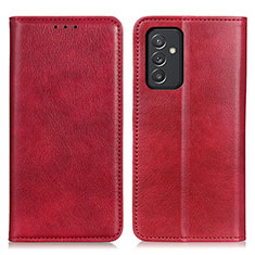 Custodia Portafoglio In Pelle Cover con Supporto N01P per Samsung Galaxy A15 LTE Rosso