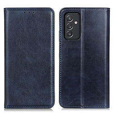 Custodia Portafoglio In Pelle Cover con Supporto N01P per Samsung Galaxy Quantum2 5G Blu
