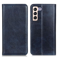 Custodia Portafoglio In Pelle Cover con Supporto N01P per Samsung Galaxy S21 FE 5G Blu