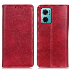 Custodia Portafoglio In Pelle Cover con Supporto N01P per Xiaomi Redmi 11 Prime 5G Rosso