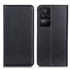 Custodia Portafoglio In Pelle Cover con Supporto N01P per Xiaomi Redmi K40S 5G Nero