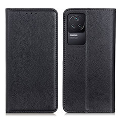 Custodia Portafoglio In Pelle Cover con Supporto N01P per Xiaomi Redmi K50 Pro 5G Nero