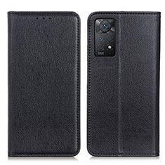 Custodia Portafoglio In Pelle Cover con Supporto N01P per Xiaomi Redmi Note 11 Pro 4G Nero