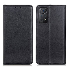 Custodia Portafoglio In Pelle Cover con Supporto N01P per Xiaomi Redmi Note 12 Pro 4G Nero