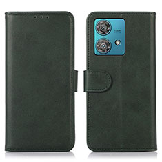 Custodia Portafoglio In Pelle Cover con Supporto N02P per Motorola Moto Edge 40 Neo 5G Verde