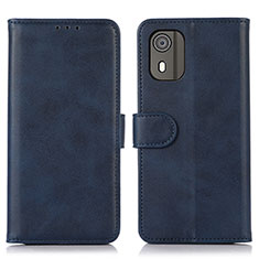 Custodia Portafoglio In Pelle Cover con Supporto N02P per Nokia C02 Blu