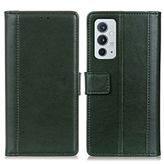 Custodia Portafoglio In Pelle Cover con Supporto N02P per OnePlus 9RT 5G Verde