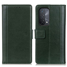 Custodia Portafoglio In Pelle Cover con Supporto N02P per OnePlus Nord N200 5G Verde