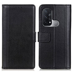 Custodia Portafoglio In Pelle Cover con Supporto N02P per Oppo Reno5 A Nero