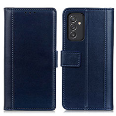 Custodia Portafoglio In Pelle Cover con Supporto N02P per Samsung Galaxy A15 4G Blu