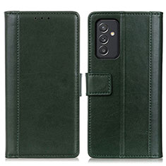 Custodia Portafoglio In Pelle Cover con Supporto N02P per Samsung Galaxy A15 LTE Verde