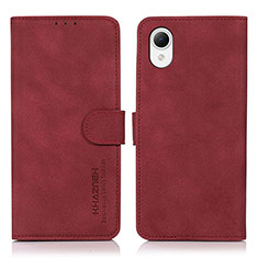 Custodia Portafoglio In Pelle Cover con Supporto N02P per Samsung Galaxy A23e 5G Rosso