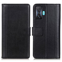 Custodia Portafoglio In Pelle Cover con Supporto N02P per Xiaomi Redmi K50 Gaming 5G Nero