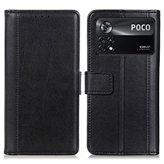 Custodia Portafoglio In Pelle Cover con Supporto N02P per Xiaomi Redmi Note 11E Pro 5G Nero