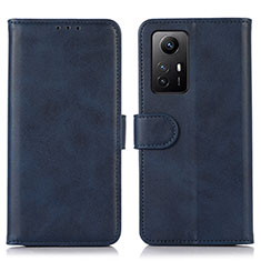 Custodia Portafoglio In Pelle Cover con Supporto N02P per Xiaomi Redmi Note 12S Blu