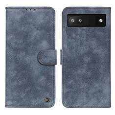 Custodia Portafoglio In Pelle Cover con Supporto N03P per Google Pixel 7a 5G Blu