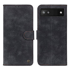 Custodia Portafoglio In Pelle Cover con Supporto N03P per Google Pixel 7a 5G Nero