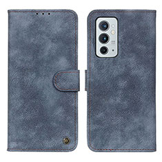 Custodia Portafoglio In Pelle Cover con Supporto N03P per OnePlus 9RT 5G Blu