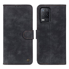 Custodia Portafoglio In Pelle Cover con Supporto N03P per Realme 8s 5G Nero