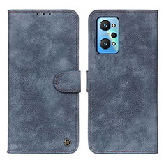 Custodia Portafoglio In Pelle Cover con Supporto N03P per Realme GT Neo2 5G Blu