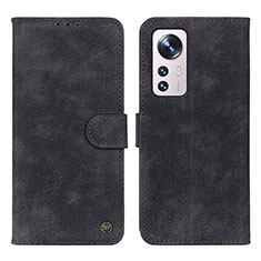 Custodia Portafoglio In Pelle Cover con Supporto N03P per Xiaomi Mi 12S 5G Nero