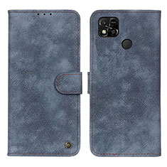 Custodia Portafoglio In Pelle Cover con Supporto N03P per Xiaomi POCO C31 Blu