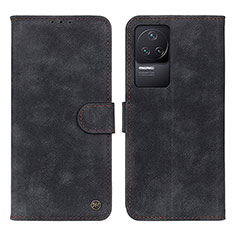 Custodia Portafoglio In Pelle Cover con Supporto N03P per Xiaomi Redmi K50 5G Nero