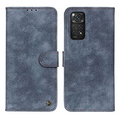 Custodia Portafoglio In Pelle Cover con Supporto N03P per Xiaomi Redmi Note 11 4G (2022) Blu