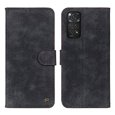 Custodia Portafoglio In Pelle Cover con Supporto N03P per Xiaomi Redmi Note 11 4G (2022) Nero