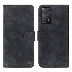 Custodia Portafoglio In Pelle Cover con Supporto N03P per Xiaomi Redmi Note 11 Pro 4G Nero